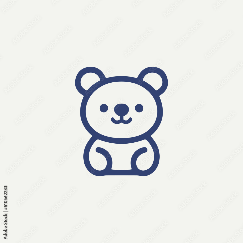 Teddy Bear cartoon line icon Teddy Bear cartoon line icon