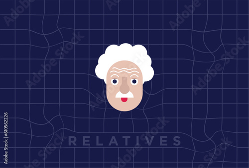 Relatives Science Flat Design Character