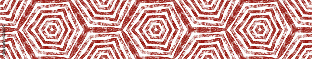 Mosaic seamless border. Wine red symmetrical Mosaic seamless border. Wine red symmetrical
