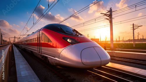 chinese high-speed rail. Generative Ai