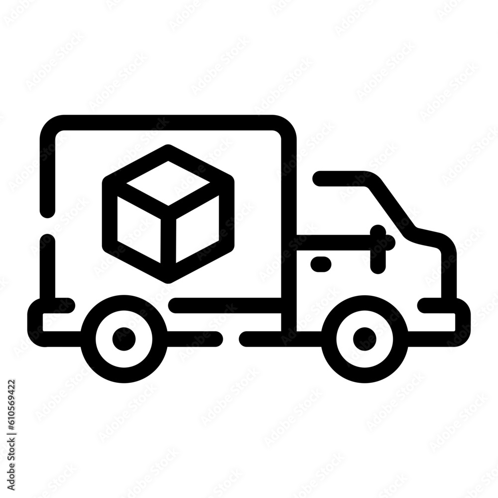 delivery truck Line Icon