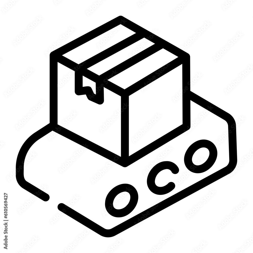 distribution Line Icon distribution Line Icon