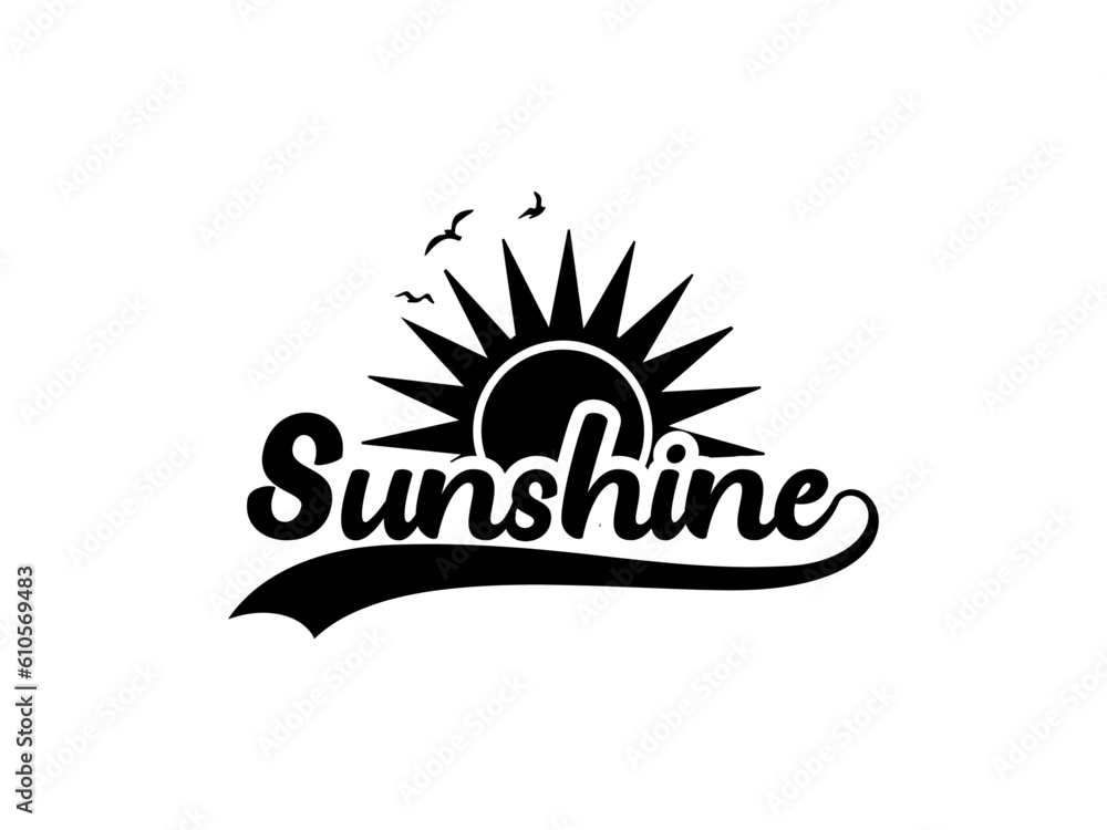 Fototapeta premium Summer And Beach SVG Design