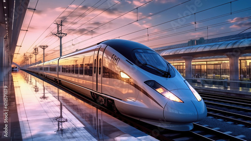 chinese high-speed rail. Generative Ai