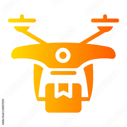 drone delivery Gradient icon