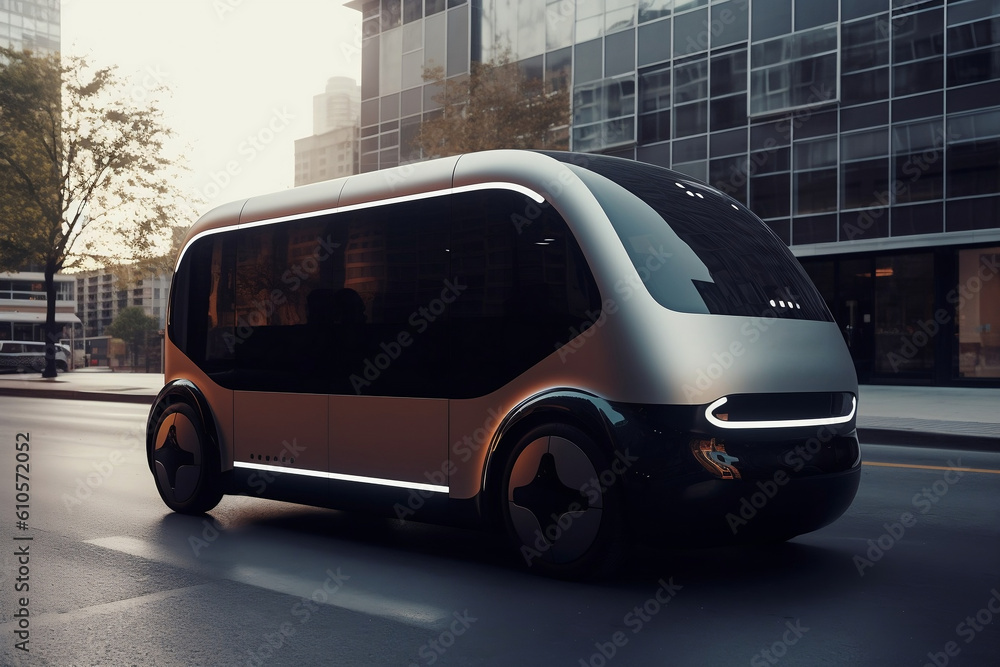Future of delivery technology with autonomous courier robots in bustling urban landscapes, a delivery robot as well as autonomous delivery cars created by a business evolution. Generative AI Future of delivery technology with autonomous courier robots in bustling urban landscapes, a delivery robot as well as autonomous delivery cars created by a business evolution. Generative AI