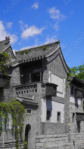 Beijing Miyun Gubei Water Town Jiangnan Water Township Wuzhen Style Homestay with Blue Water, Blue Sky, Lake Surface, Sky Reflection, Cultural Tourism Attraction, Travel, Play, Vacation, Natural Scene photo