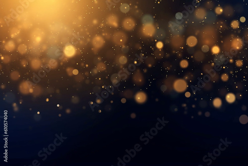 festival abstract background with Golden glitter lights