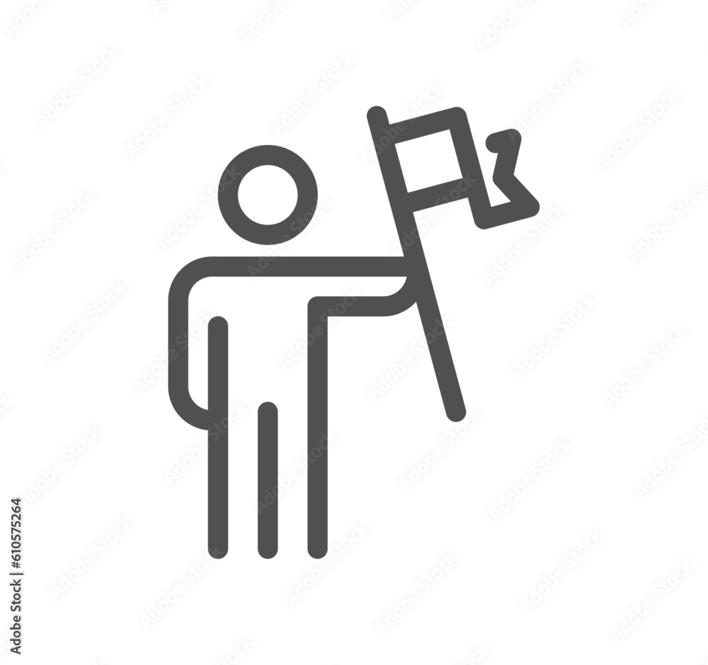 Flag related icon outline and linear vector. Flag related icon outline and linear vector.