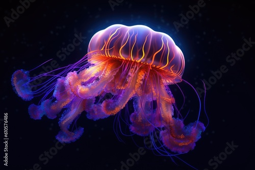 Majestic Jellyfishes Background © Igor