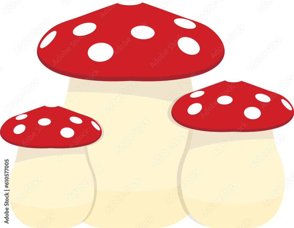 agaric mushroom vector image agaric mushroom vector image