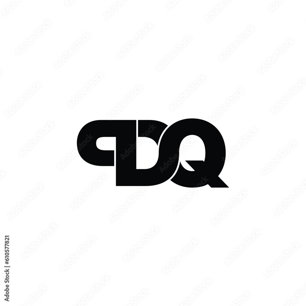 PDQ letter monogram logo design vector PDQ letter monogram logo design vector