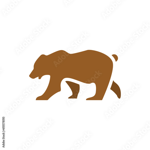 bear icon on a white background  vector illustration