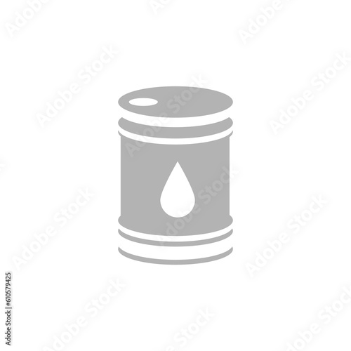 oil barrel icon on a white background, vector illustration