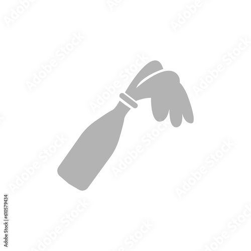molotov cocktail icon, vector illustration
