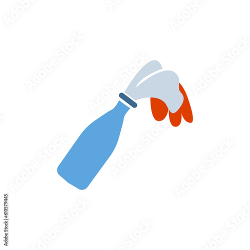 molotov cocktail icon, vector illustration