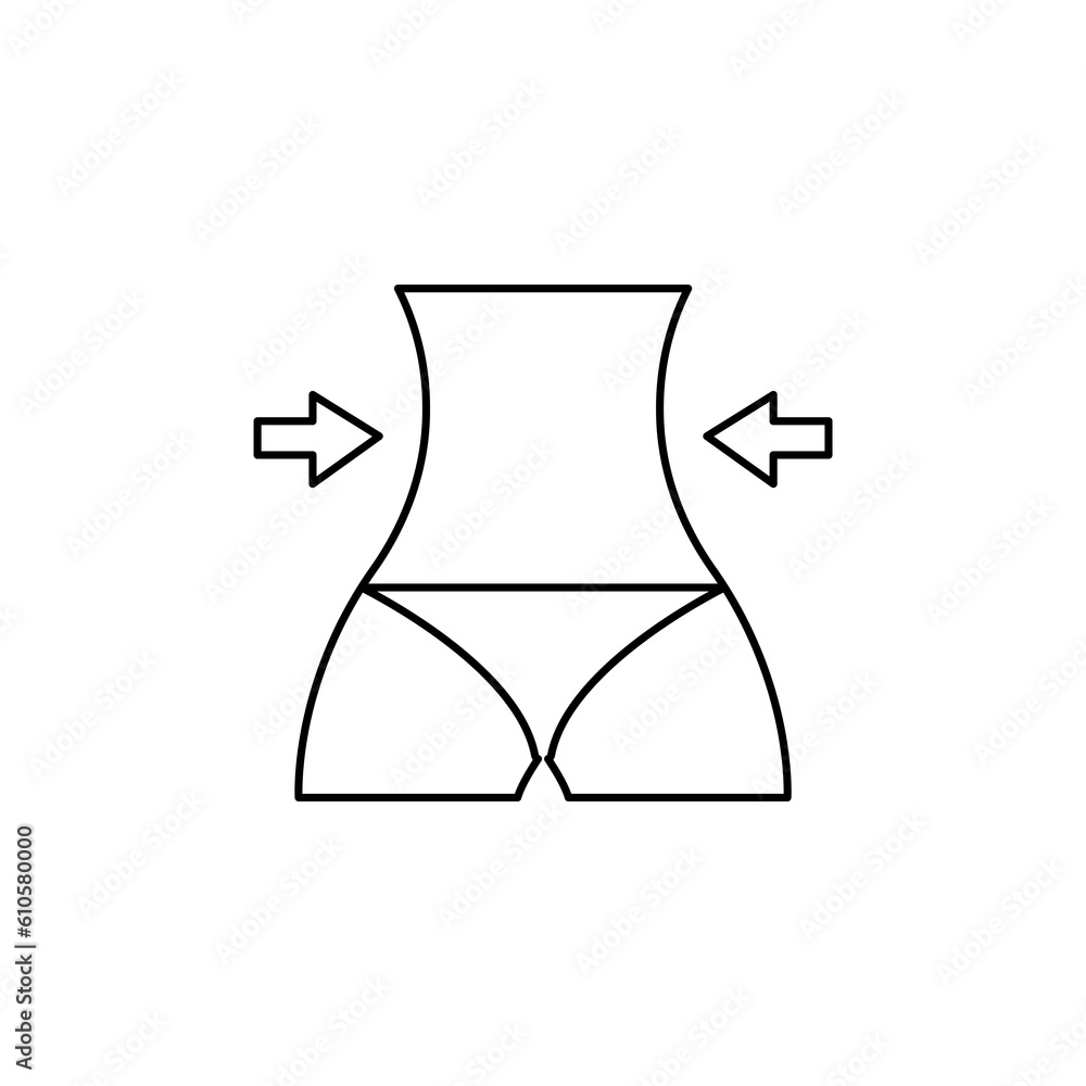 weight loss icon, swimsuit, vector illustration weight loss icon, swimsuit, vector illustration