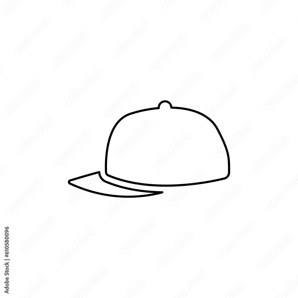 cap icon on a white background, vector illustration cap icon on a white background, vector illustration