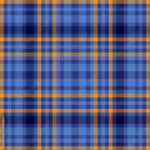 Tartan textile pattern of fabric texture plaid with a seamless check background vector.