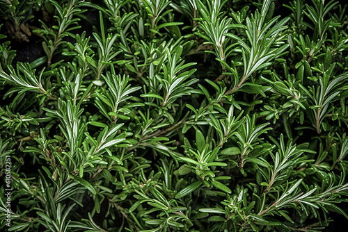 Rosemary herb closeup view background  created AI tools