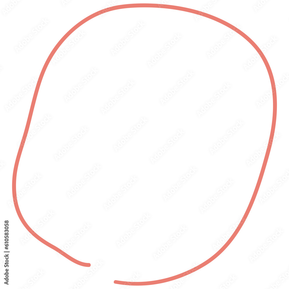 Hand drawn scribble line