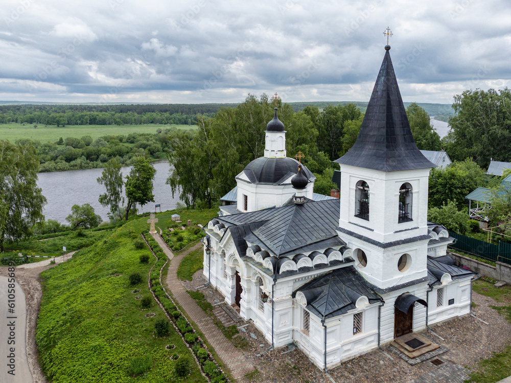 Resurrection Church in the city of Tarusa, Kaluga region, Russia. Resurrection Church in the city of Tarusa, Kaluga region, Russia.