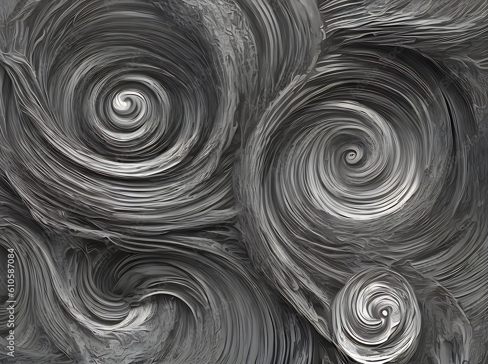 Matte black metal swirls Pantone palette. Matte black metal swirls Pantone palette.