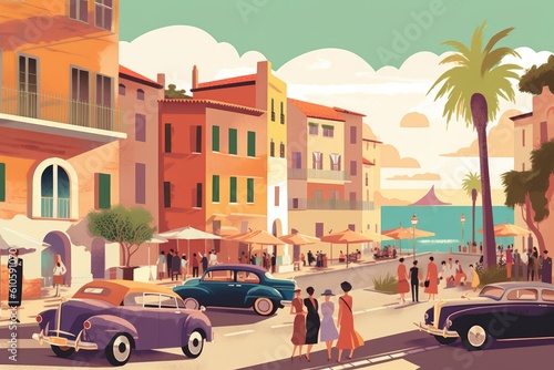 Vintage Italian Travel Illustration