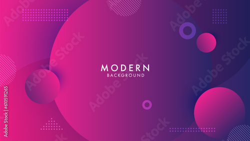Abstract blue purple background with circle and geometric element