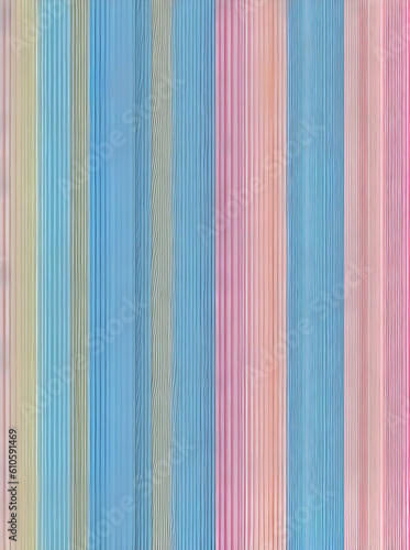 Layered cardboard stripes with pastel abstract drawing.