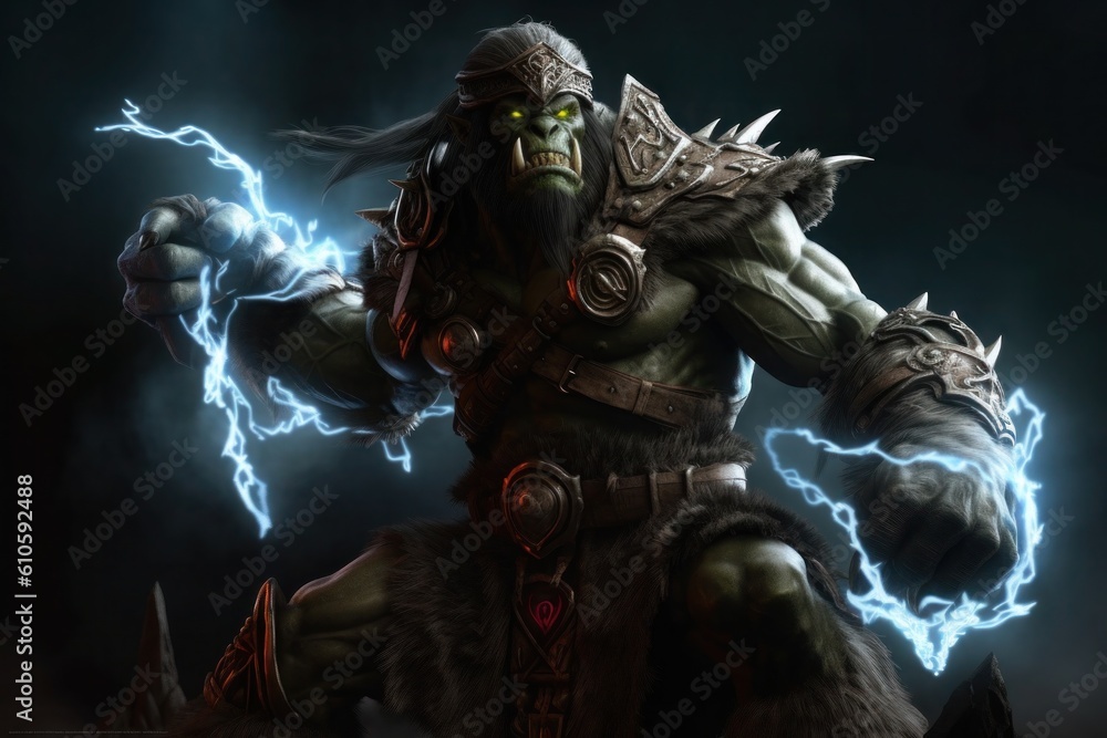 As an orc, they possesses immense strength and resilience. His green skin and muscular physique reflect his warrior heritage. As an orc, they possesses immense strength and resilience. His green skin and muscular physique reflect his warrior heritage.