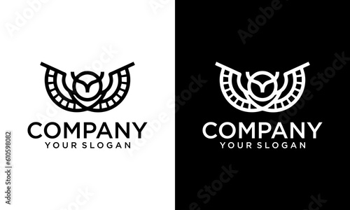 Owl Logo letter W wing creative Modern Design