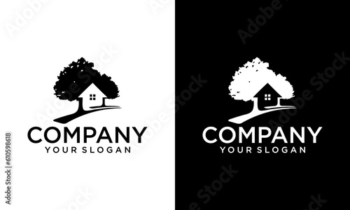 Tree House business logo vector, Brand Identity Logos design, modern logo, Logo Designs Vector Illustration Template