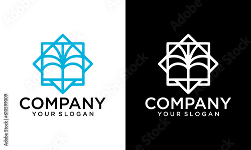 Vector Minimalist Modern Beach House Logo