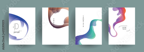 Geometric pattern background texture for brochure cover design. gradient color gradient banner template. Abstract vector wave shape for presentation templates	