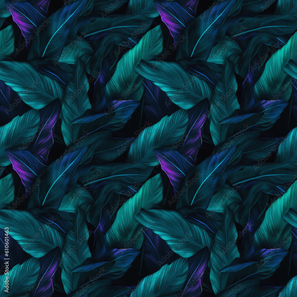 Abstract seamless floral background with spathiphyllum. AI generated Abstract seamless floral background with spathiphyllum. AI generated