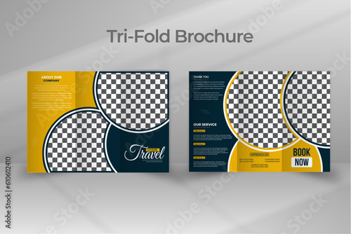 Travel Business Trifold Brochure Design