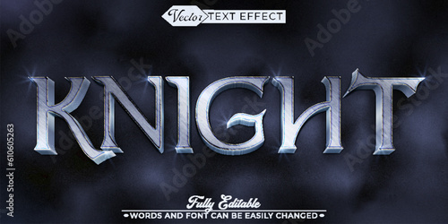 Warrior Knight Vector Editable Text Effect Template