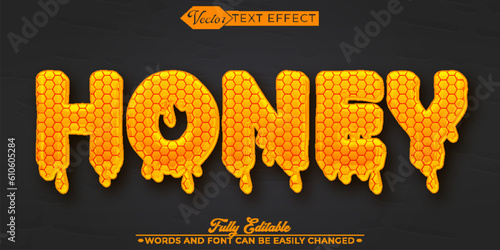 Sweet Honey Editable Text Effect Template