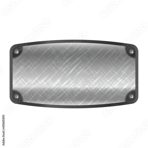 Vector metal sign background or steel button