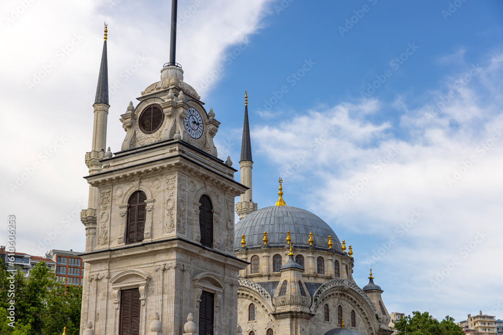 Naklejka premium Ottoman Building's Nusretiye Mosque, Tophane, Istanbul