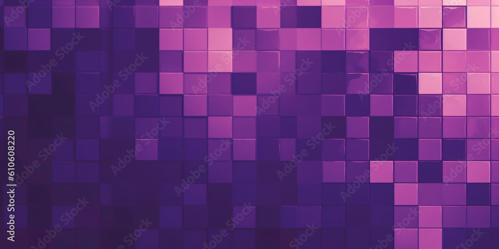 Fototapeta premium purple hexagon background, generative ai