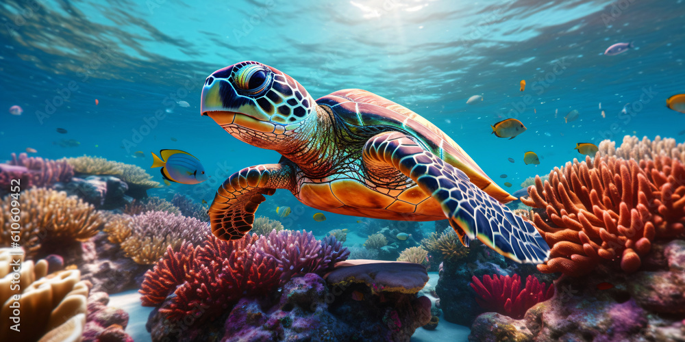 sea turtle, generative ai sea turtle, generative ai