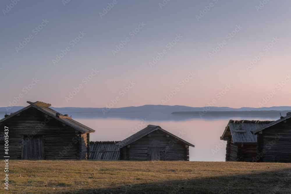 Obraz premium Siljan Lake and the Blue Mountains