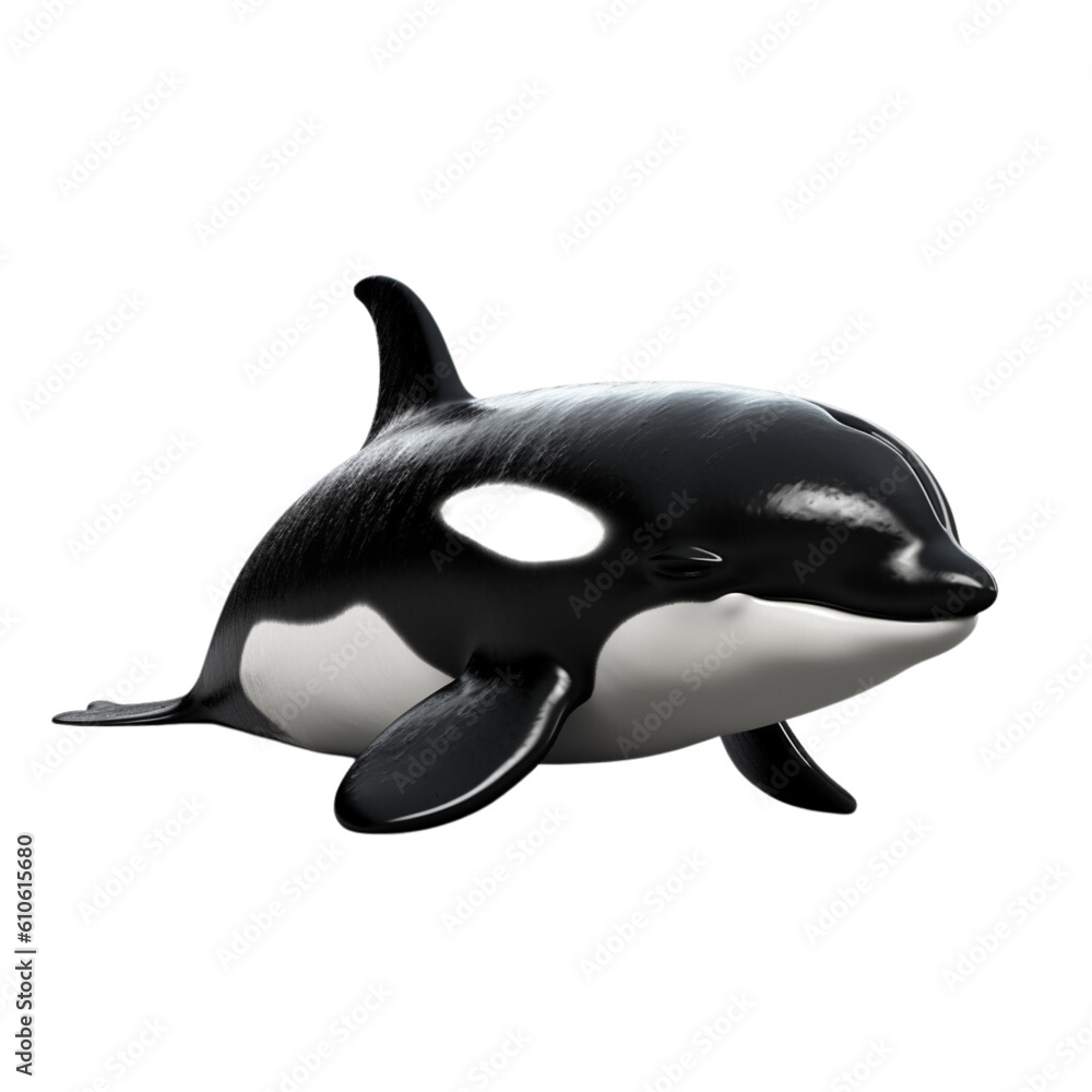 Naklejka premium killer Whale Generative AI