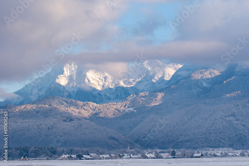 SLovenian Moutnains Covered in Snow photo