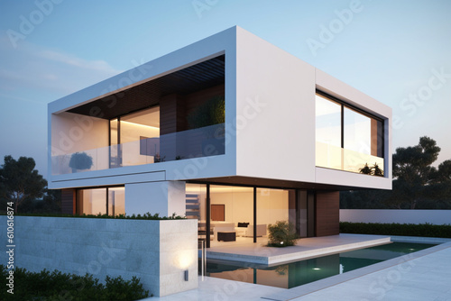 Modern Cubic Villa © alisaaa