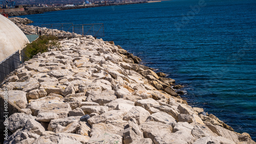 wezuwiusz skały włochy piękny krajobraz bolonia neapol morze ocean