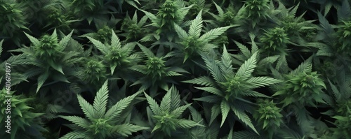 Majestic soft cannabis marijuana background Generative AI