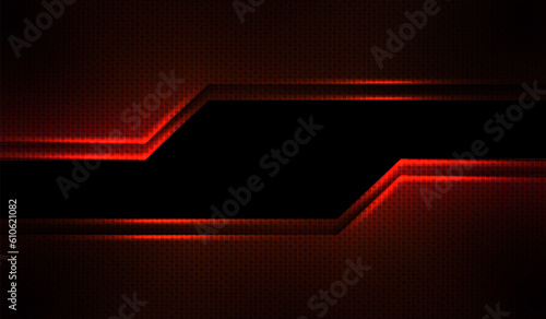 Red horizontal textured curtains on a black background